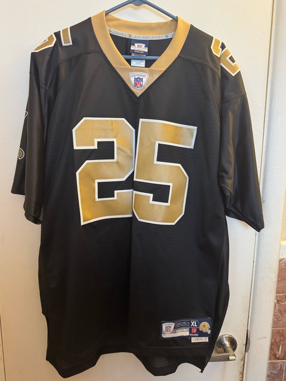 Vintage Reggie Bush New Orleans Saints Reebok Jersey NFL Equipment Men XL Black